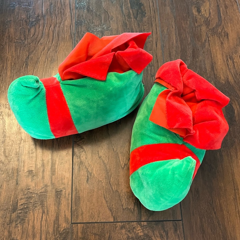 Unisex Kids Christmas Elf Slippers size Small 5/6
